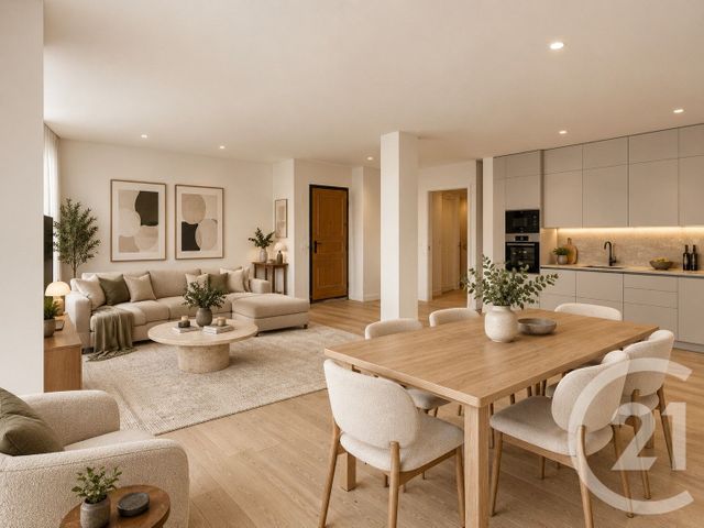 Appartement T6 à vendre - 5 pièces - 95.53 m2 - NANTES - 44 - PAYS-DE-LOIRE - Century 21 Ile Mangin Beaulieu